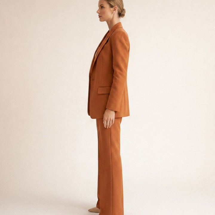 Aria | Ensemble pantalon et blazer à jambe évasée