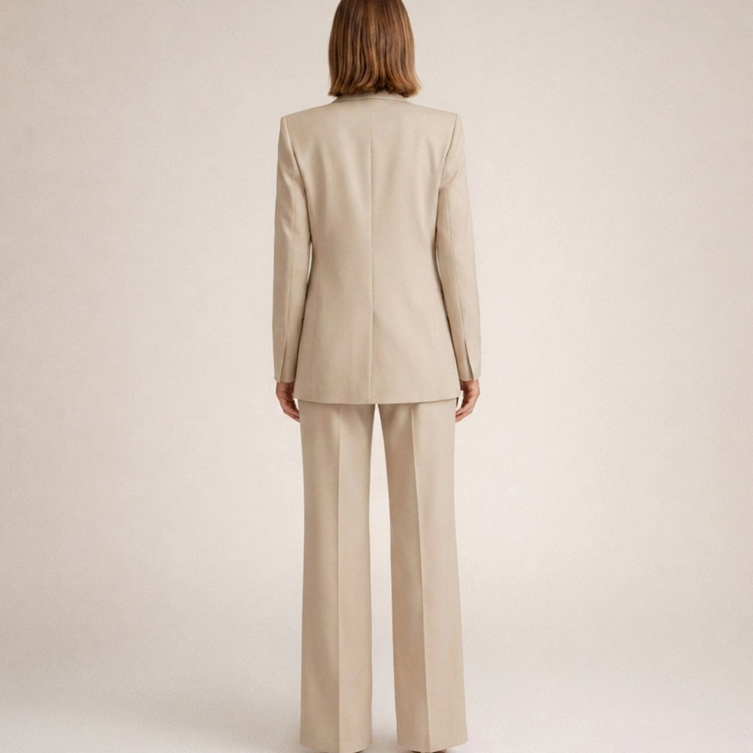 Aria | Ensemble pantalon et blazer à jambe évasée