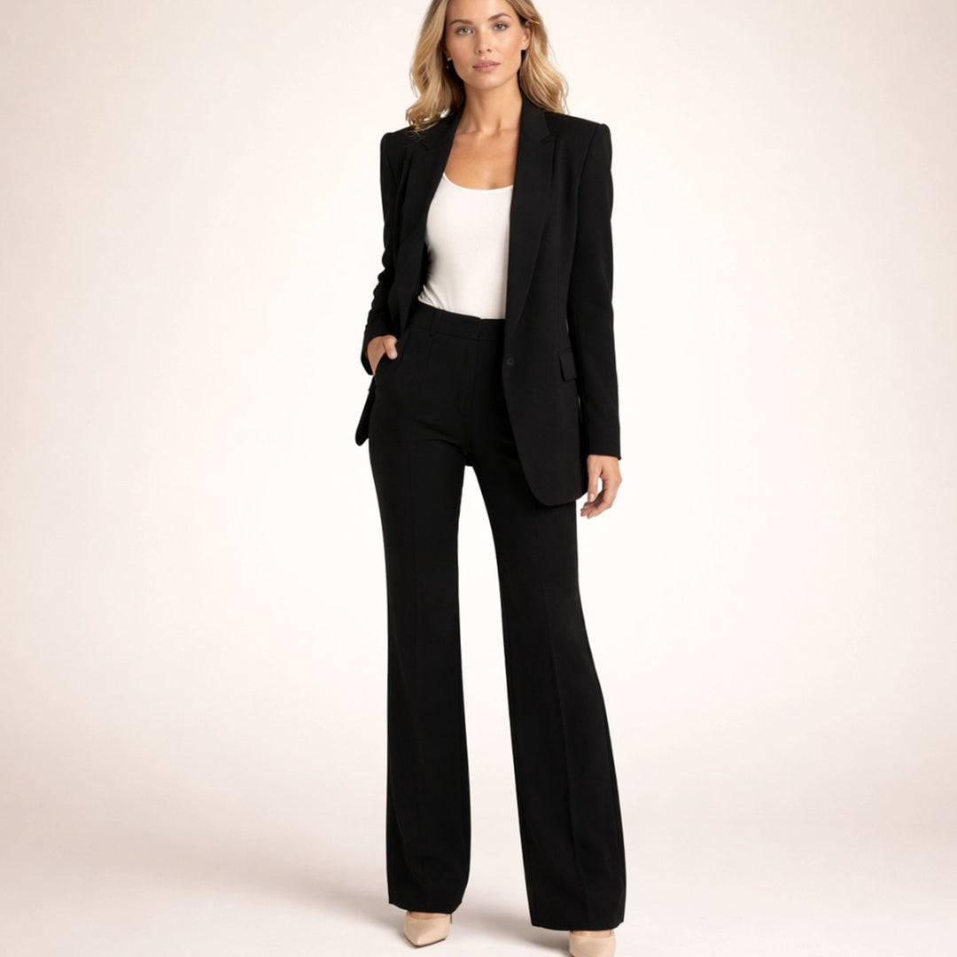 Aria | Ensemble pantalon et blazer à jambe évasée