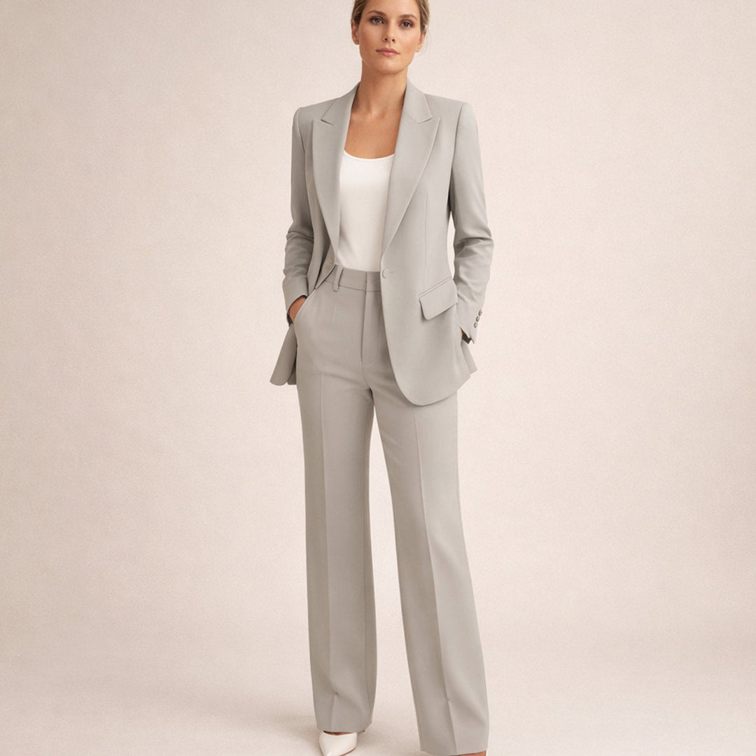Aria | Ensemble pantalon et blazer à jambe évasée
