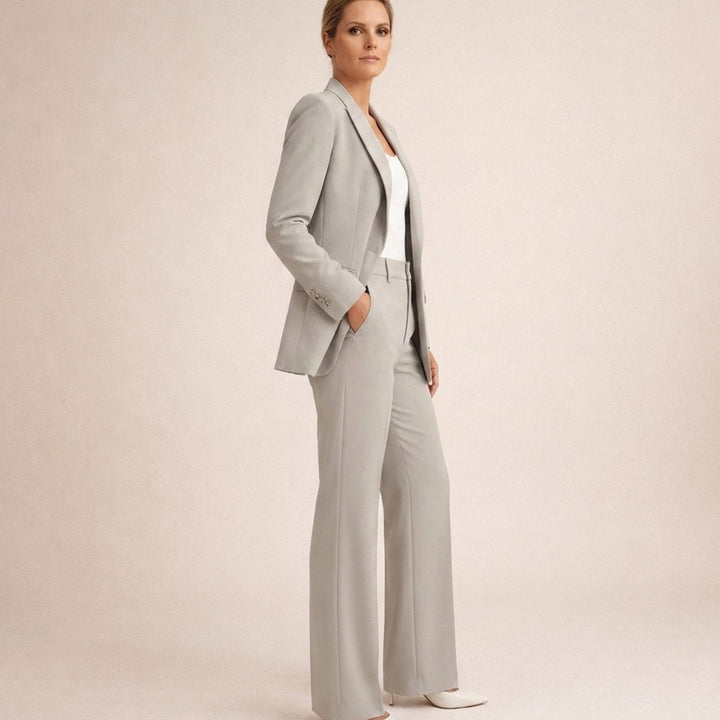Aria | Ensemble pantalon et blazer à jambe évasée